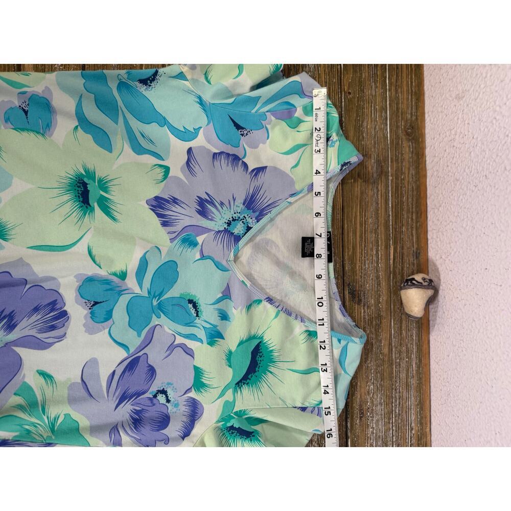 Rafaella Floral V-Neck Long Sleeve Blouse Small Cottagecore Coastal Grandma - Picture 7 of 9